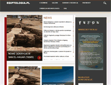 Tablet Screenshot of egiptologia.pl